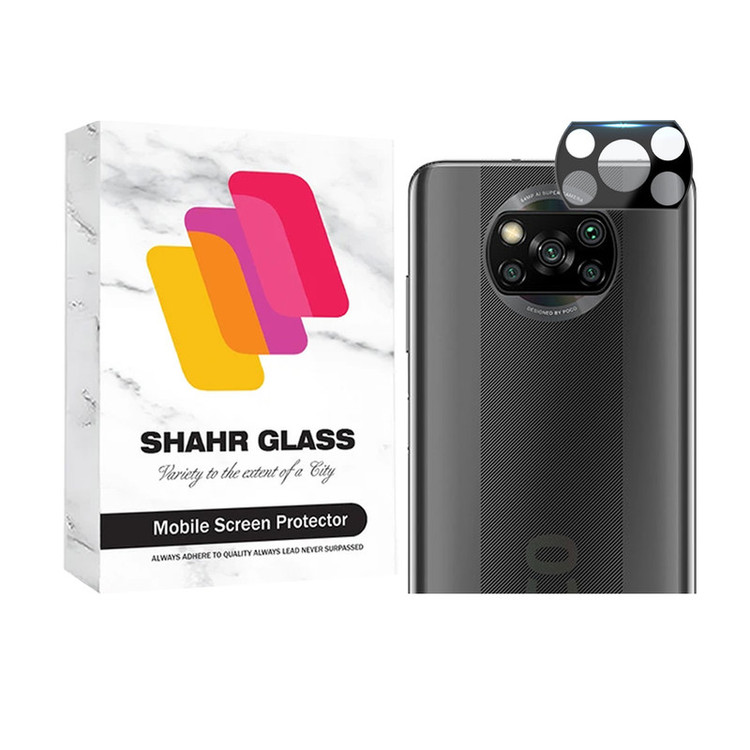 محافظ لنز دوربین شهر گلس مدل FULLENSS مناسب برای گوشی موبایل شیائومی Poco X3 / X3 NFC / X3 Pro