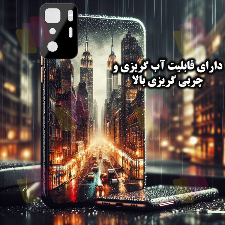 محافظ لنز دوربین شهر گلس مدل LENSFSH مناسب برای گوشی موبایل شیائومی Poco X3 GT