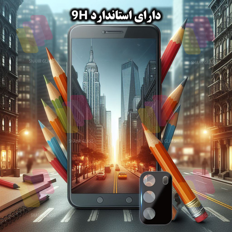 محافظ لنز دوربین شهر گلس مدل LENSFSH مناسب برای گوشی موبایل شیائومی Poco M3