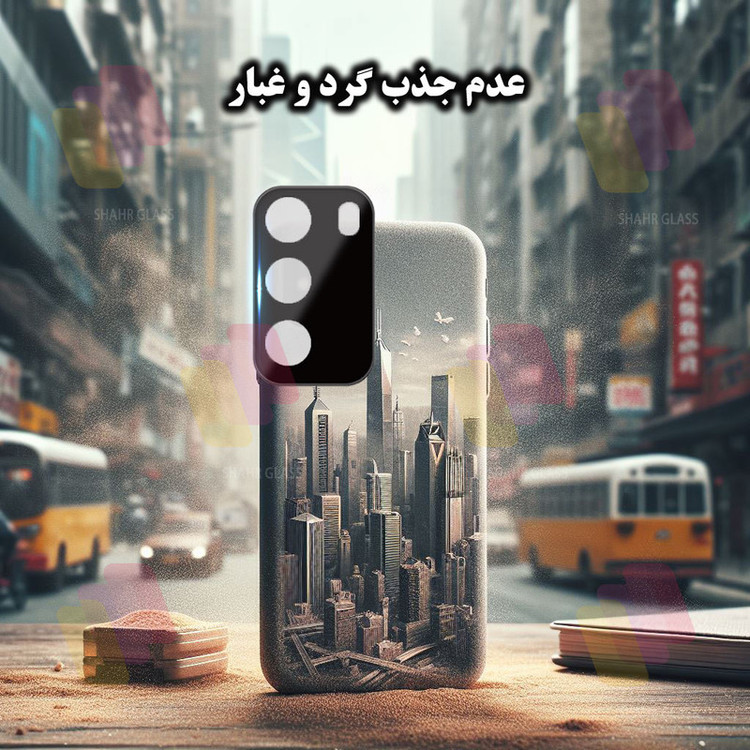 محافظ لنز دوربین شهر گلس مدل LENSFSH مناسب برای گوشی موبایل شیائومی Poco M3
