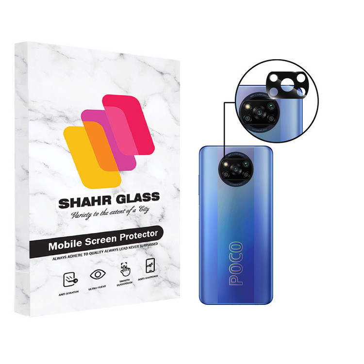 محافظ لنز دوربین شهر گلس مدل LFUL مناسب برای گوشی موبایل شیائومی Poco X3 Pro