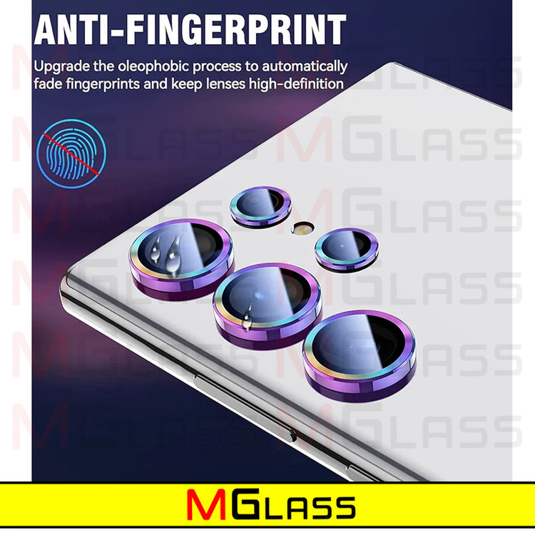 محافظ لنز دوربین امگلس مدل Colorful Ring MG مناسب برای گوشی موبایل سامسونگ Galaxy S23 Ultra