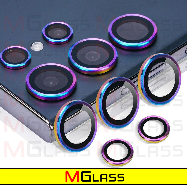 محافظ لنز دوربین امگلس مدل Colorful Ring MG مناسب برای گوشی موبایل سامسونگ Galaxy S23 Ultra