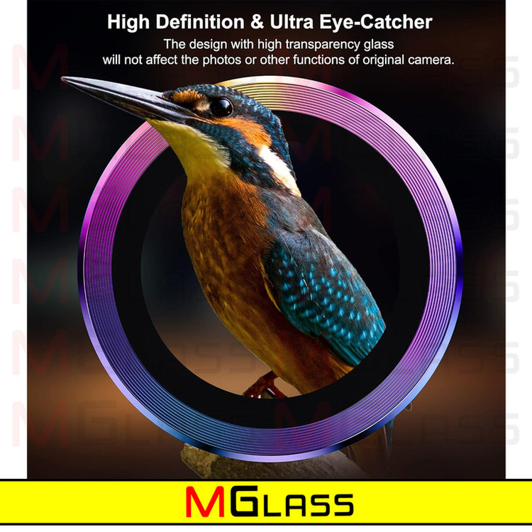 محافظ لنز دوربین امگلس مدل Colorful Ring MG مناسب برای گوشی موبایل سامسونگ Galaxy S23 Ultra