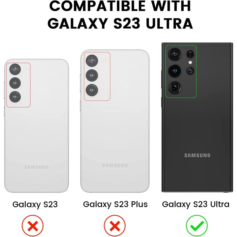 محافظ لنز دوربین راینو مدل LNZ-3D-HD مناسب برای گوشی موبایل سامسونگ Galaxy S23 Ultra