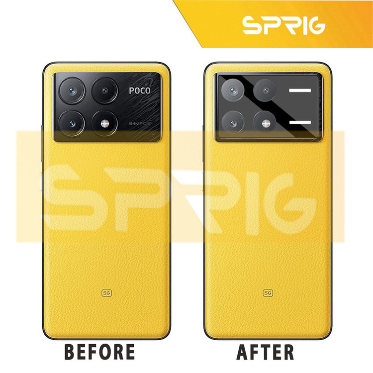 محافظ لنز دوربین اسپریگ مدل 3D-SP مناسب برای گوشی موبایل شیائومی Poco X6 Pro 5G