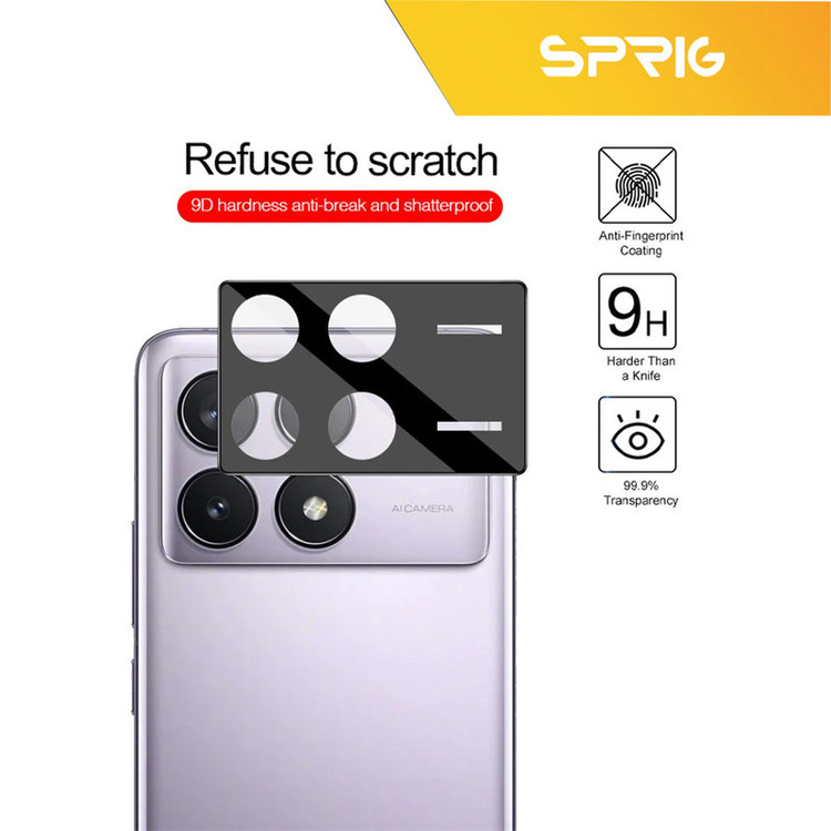 محافظ لنز دوربین اسپریگ مدل 3D-SP مناسب برای گوشی موبایل شیائومی Poco X6 Pro 5G