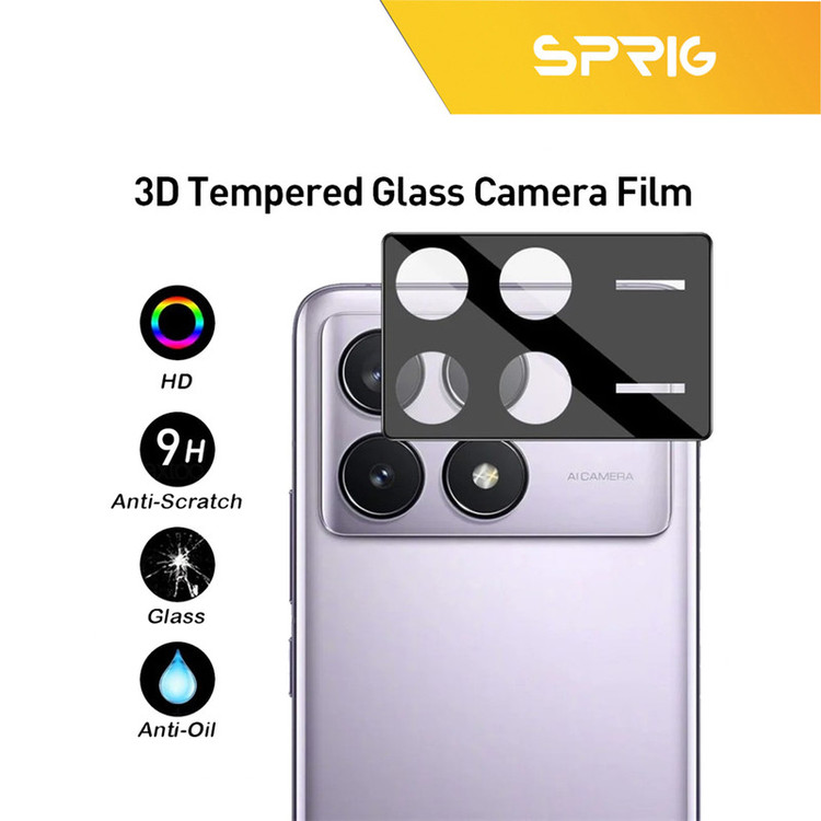 محافظ لنز دوربین اسپریگ مدل 3D-SP مناسب برای گوشی موبایل شیائومی Poco X6 Pro 5G