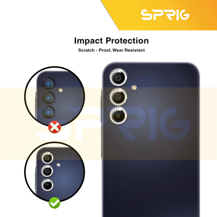 محافظ لنز دوربین رینگی اسپریگ مدل Ring Diamond مناسب برای گوشی موبایل سامسونگ Galaxy A55