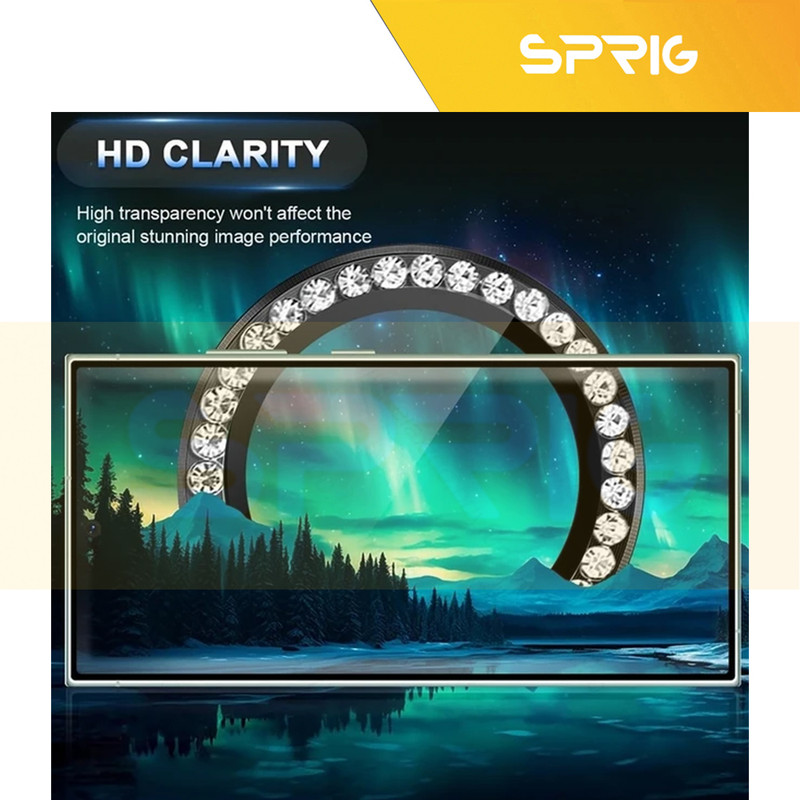 محافظ لنز دوربین رینگی اسپریگ مدل Ring Diamond مناسب برای گوشی موبایل سامسونگ Galaxy A55