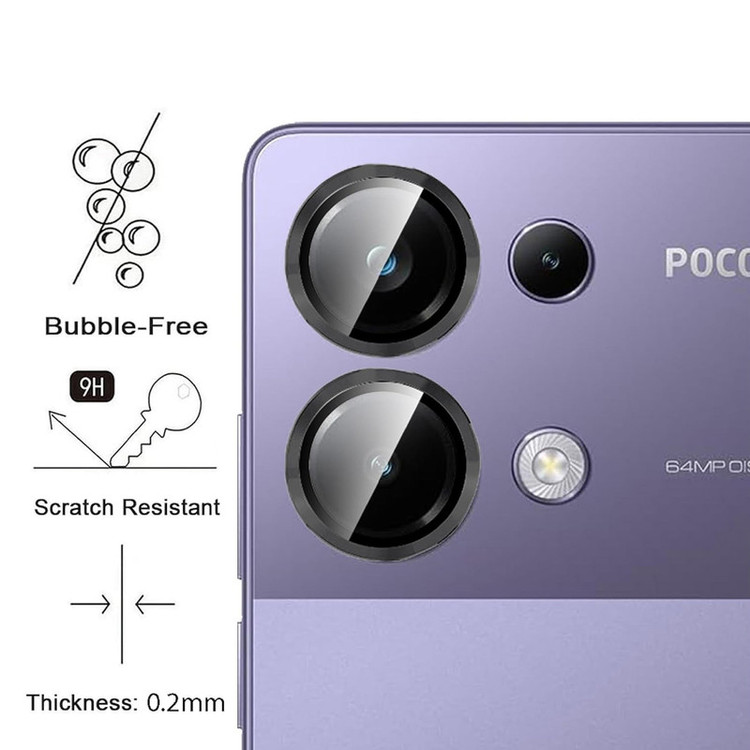 محافظ لنز دوربین رینگی امگلس مدل Ring Protector مناسب برای گوشی موبایل شیائومی Poco M6 Pro 4G