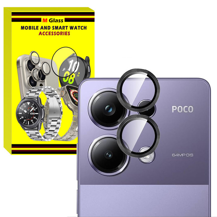 محافظ لنز دوربین رینگی امگلس مدل Ring Protector مناسب برای گوشی موبایل شیائومی Poco M6 Pro 4G