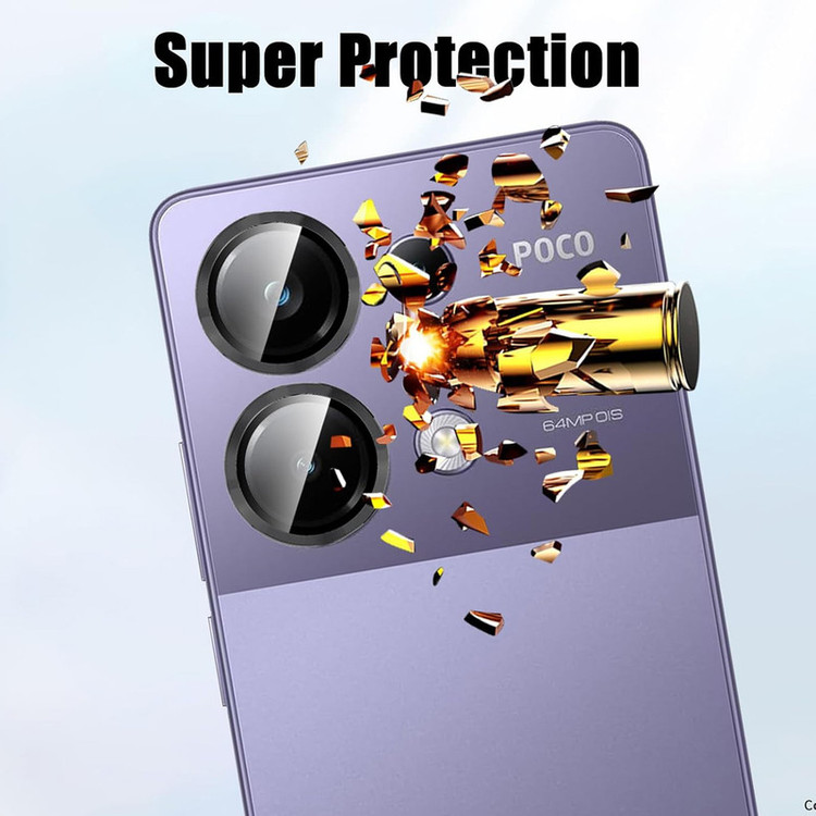 محافظ لنز دوربین رینگی امگلس مدل Ring Protector مناسب برای گوشی موبایل شیائومی Poco M6 Pro 4G