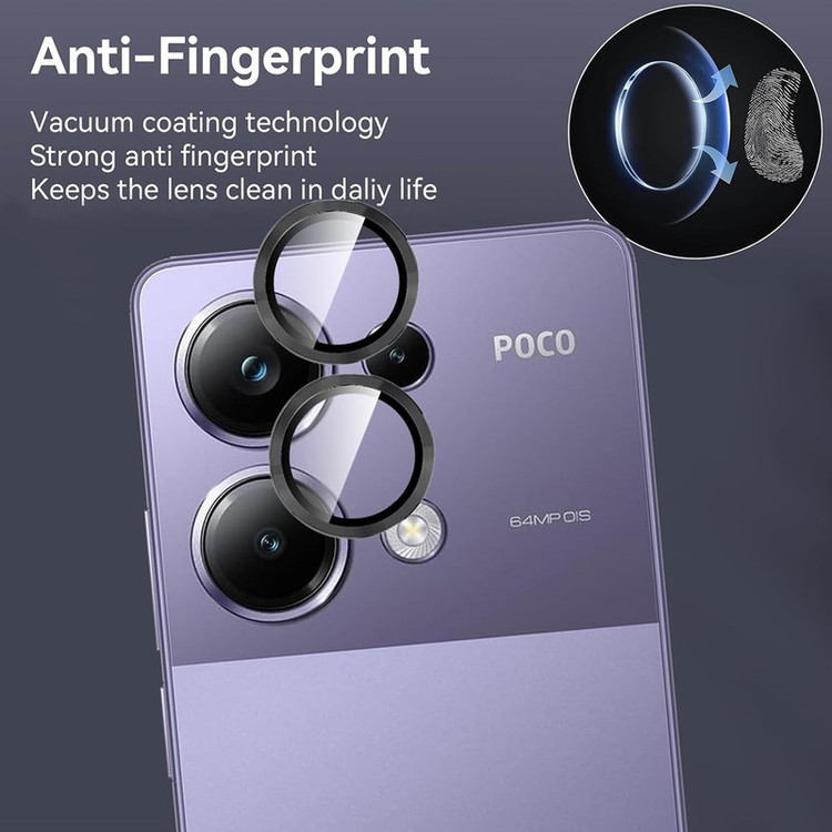 محافظ لنز دوربین رینگی امگلس مدل Ring Protector مناسب برای گوشی موبایل شیائومی Poco M6 Pro 4G