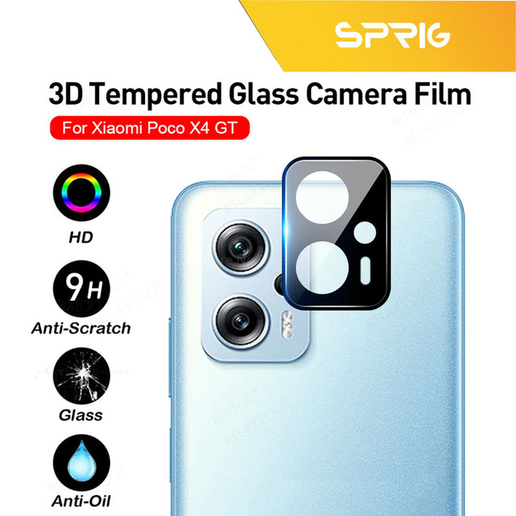 محافظ لنز دوربین اسپریگ مدل 3D-FU مناسب برای گوشی موبایل شیائومی Poco X4 GT به همراه محافظ صفحه نمایش