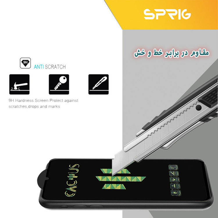محافظ لنز دوربین اسپریگ مدل 3D-Cactus مناسب برای گوشی موبایل شیائومی Poco X5 5G به همراه محافظ صفحه نمایش