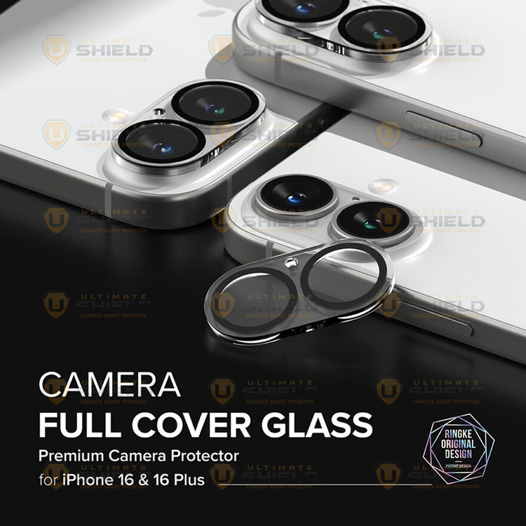 محافظ لنز دوربین آلتیمیت شیلد مدل Glass 3D UL مناسب برای گوشی موبایل اپل iPhone 16 / 16 Plus