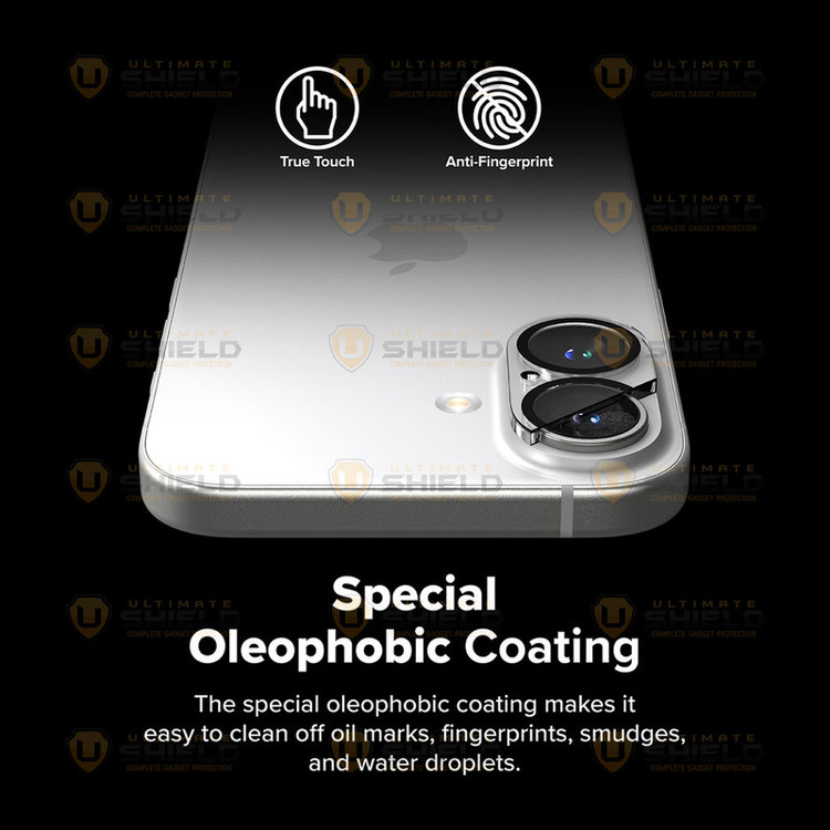 محافظ لنز دوربین آلتیمیت شیلد مدل Glass 3D UL مناسب برای گوشی موبایل اپل iPhone 16 / 16 Plus