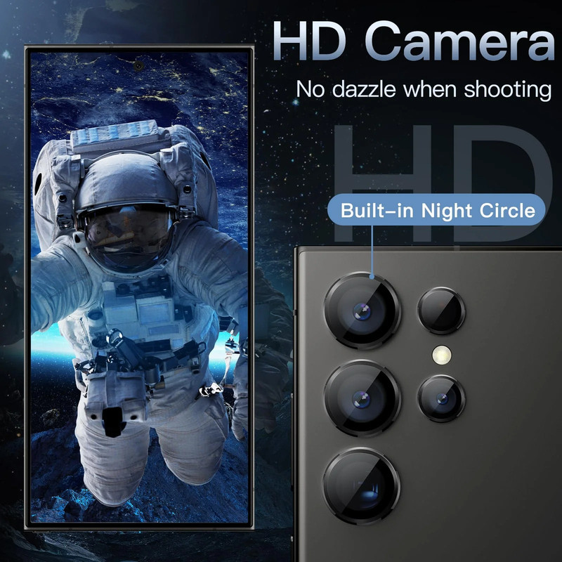 محافظ لنز دوربین چلیپا مدل Sapphire مناسب برای گوشی موبایل سامسونگ Galaxy S24 Ultra
