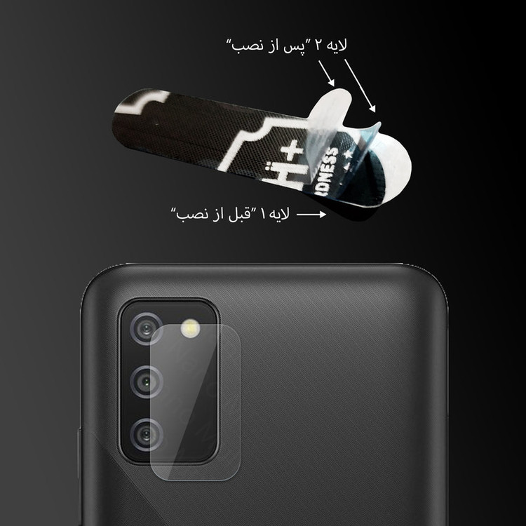 محافظ لنز دوربین مولتی نانو مدل Pro مناسب برای گوشی موبایل سامسونگ Galaxy A02s بسته دو عددی