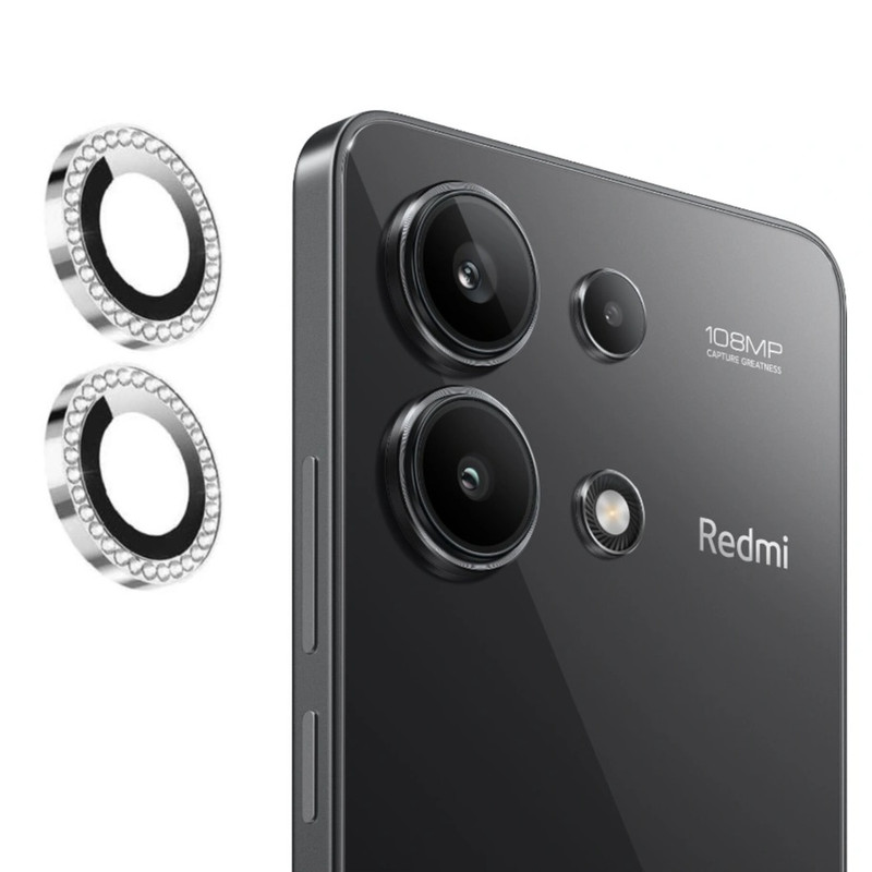 محافظ لنز دوربین تیسیکالا مدل نگین دار مناسب برای گوشی موبایل شیائومی Redmi Note 13 4G