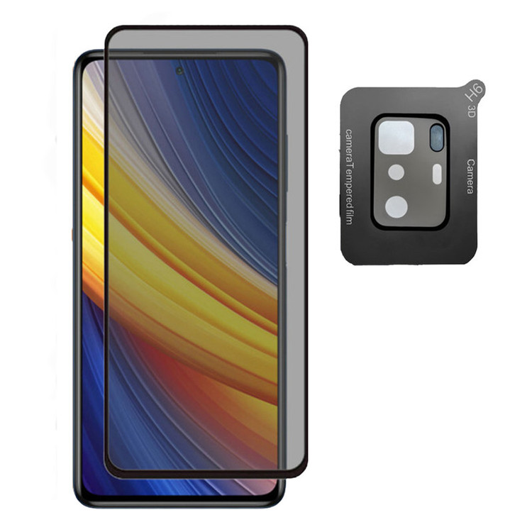 محافظ لنز دوربین ساتیان مدل 3D مناسب برای گوشی موبایل شیائومی Poco x3 Gtبه همراه محافظ صفحه نمایشPrv