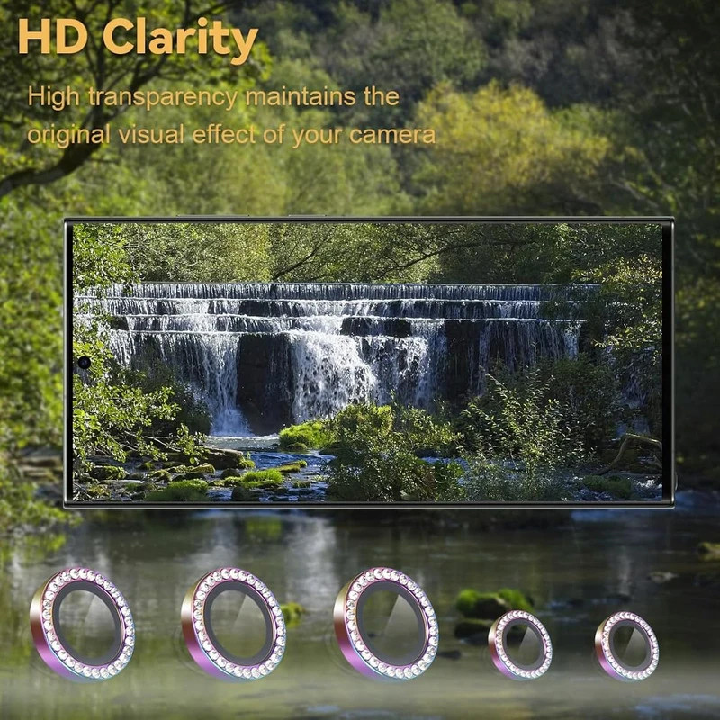 محافظ لنز دوربین والکری مدل Diamond Ring مناسب برای گوشی موبایل سامسونگ Galaxy A54