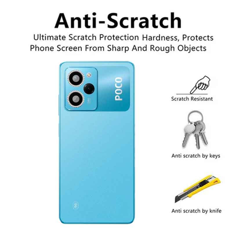 محافظ لنز دوربین اسپایدر مدل رینگی نگین دار مناسب برای گوشی موبایل شیائومی Poco X5 Pro 5G