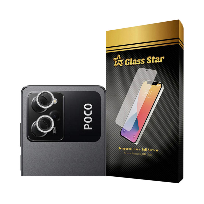 محافظ لنز دوربین گلس استار مدل AKLILLENS مناسب برای گوشی موبایل شیائومی Poco X5 Pro