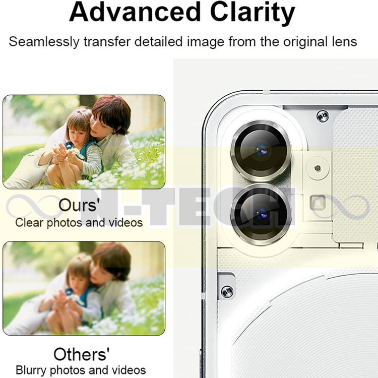 محافظ لنز دوربین انتک مدل Ring Metal Lens Protector مناسب برای گوشی موبایل ناتینگ فون 1