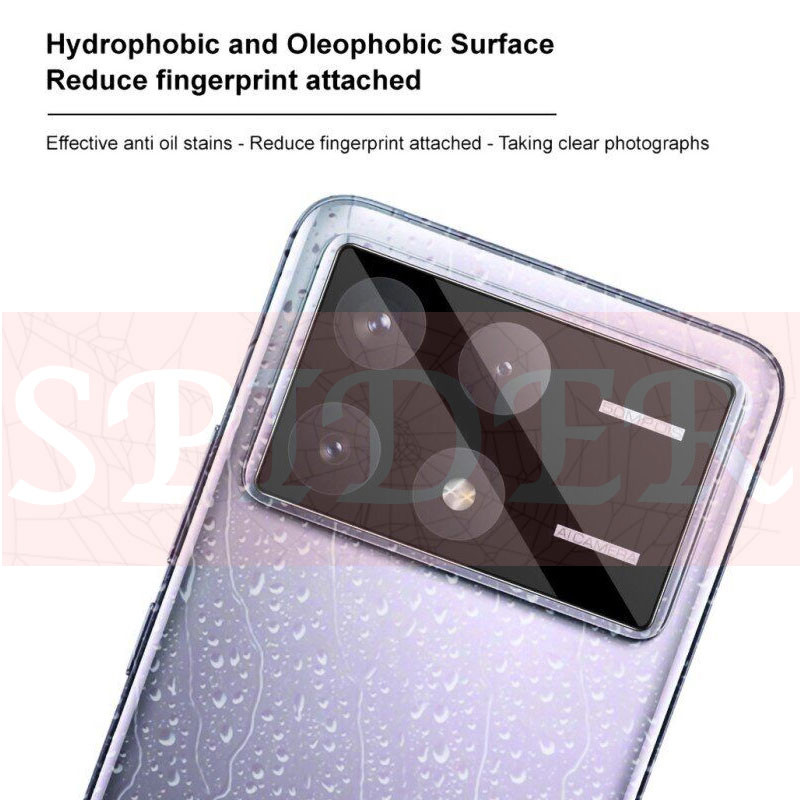 محافظ لنز دوربین اسپایدر مدل 3D مناسب برای گوشی موبایل شیائومی Poco X6 Pro 5G