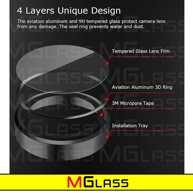 محافظ لنز دوربین رینگی امگلس مدل Ring-Metal-MG مناسب برای گوشی موبایل سامسونگ Galaxy S23 Fe