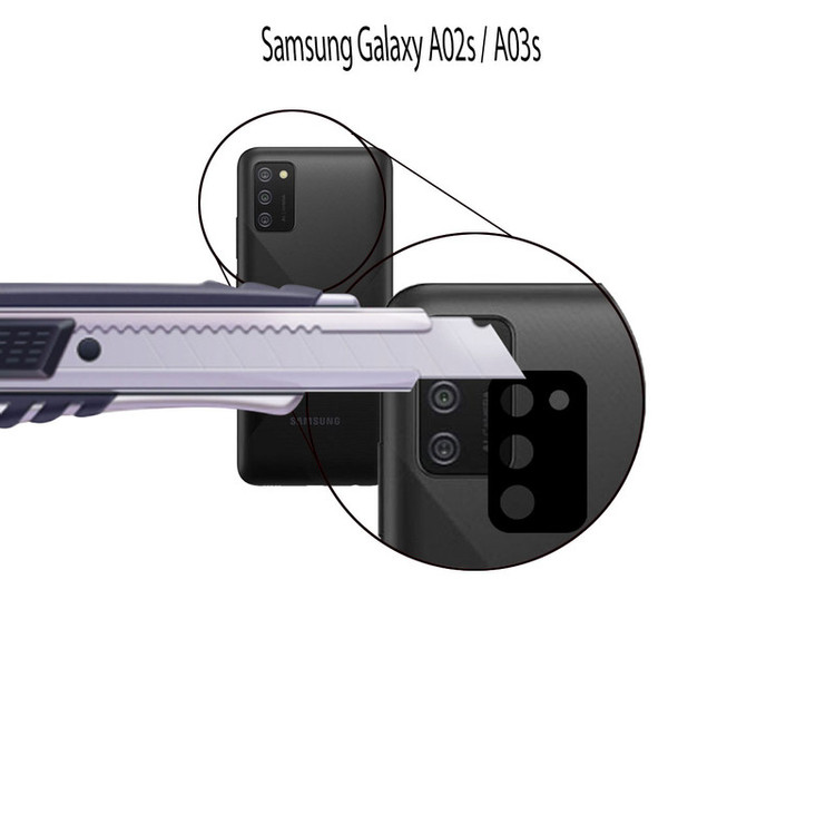محافظ لنز دوربین گلس استار مدل LFUL مناسب برای گوشی موبایل سامسونگ Galaxy A02s