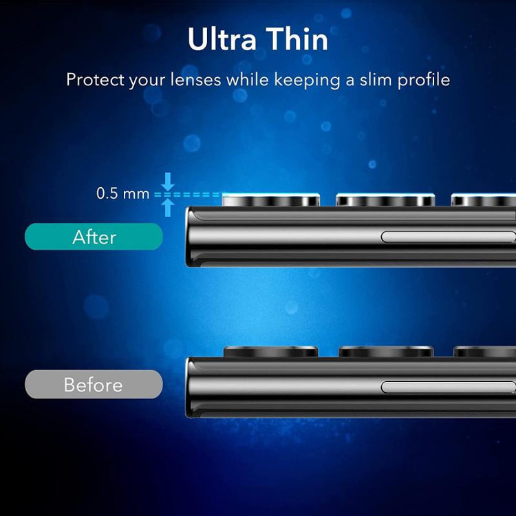 محافظ لنز دوربین پنتر مدل رینگی مناسب برای گوشی موبایل سامسونگ Galaxy S22 Ultra