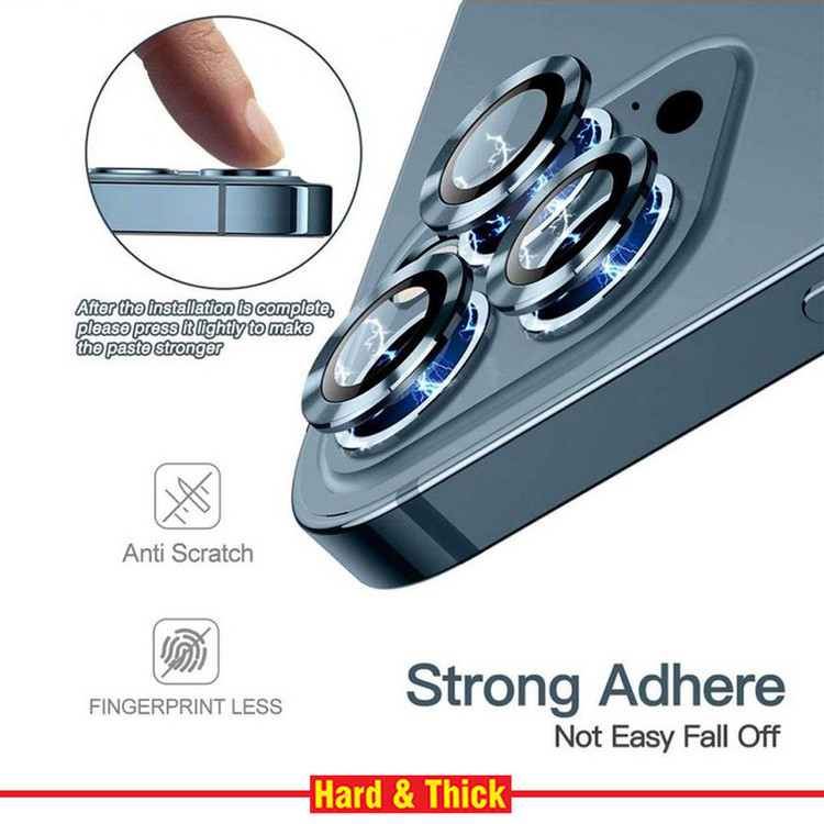 محافظ لنز دوربین هارد اند تیک مدل Ring Metal مناسب برای گوشی موبایل اپل Iphone 11