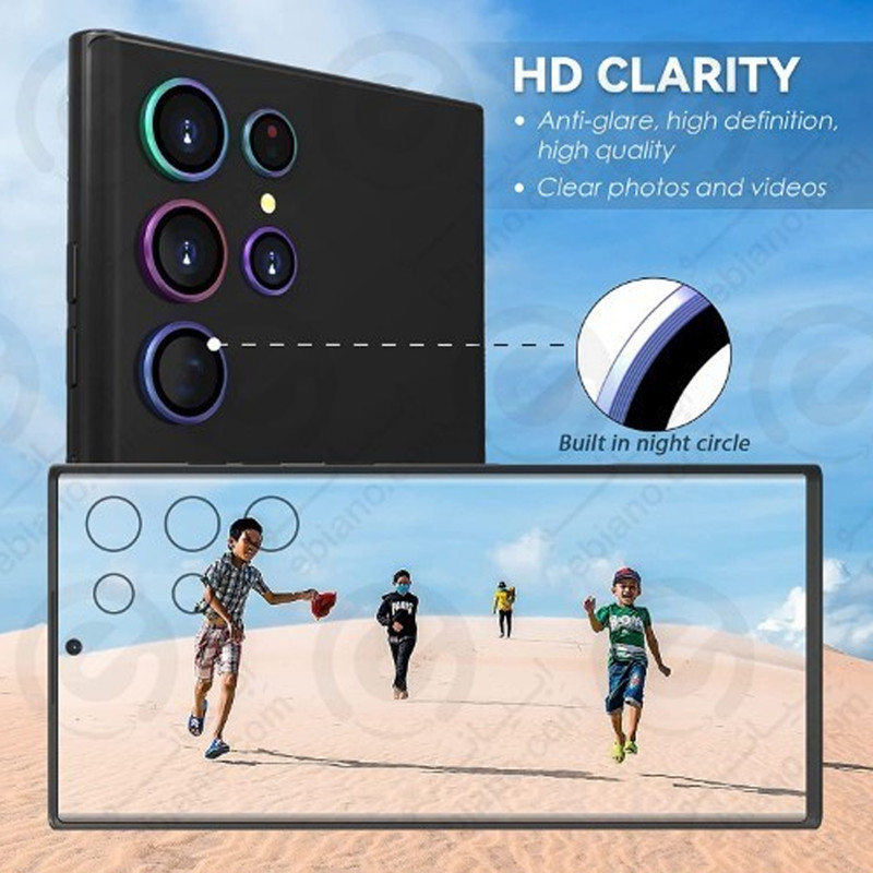 محافظ لنز دوربین مدل 5G_Ultra مناسب برای گوشی موبایل اپل iphone 14 Pro / 14 Pro max / 15 Pro / 15 Pro max بسته ده عددی