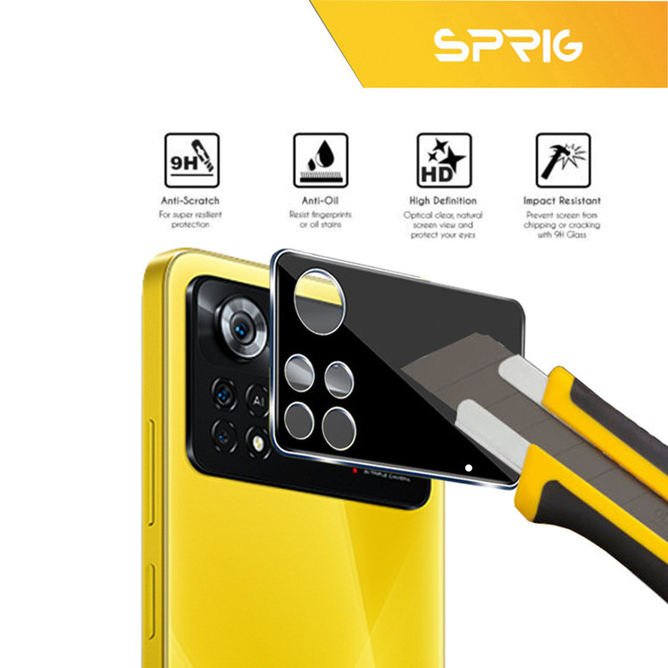 محافظ لنز دوربین اسپریگ مدل 3D-FU مناسب برای گوشی موبایل شیائومی Poco X4 Pro 5G به همراه محافظ صفحه نمایش و محافظ پشت گوشی