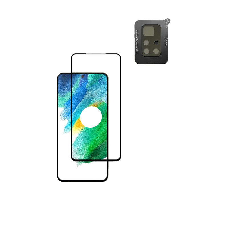 محافظ لنز دوربین ساتیان مدل 3D مناسب برای گوشی موبایل شیائومی poco M4 Pro 5Gبه همراه محافظ صفحه نمایش