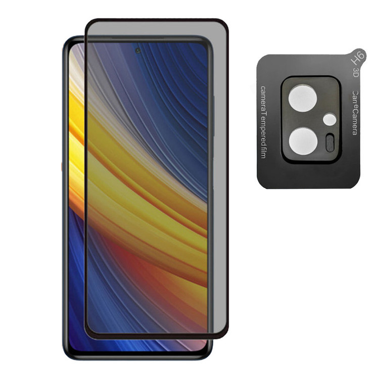 محافظ لنز دوربین ساتیان مدل 3D مناسب برای گوشی موبایل شیائومی Poco X4 GTبه همراه محافظ صفحه نمایشPrv