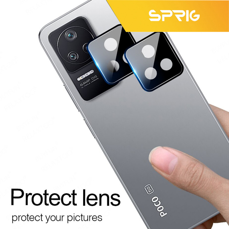 محافظ لنز دوربین اسپریگ مدل 3D-FU مناسب برای گوشی موبایل شیائومی Poco F4 5G به همراه محافظ صفحه نمایش