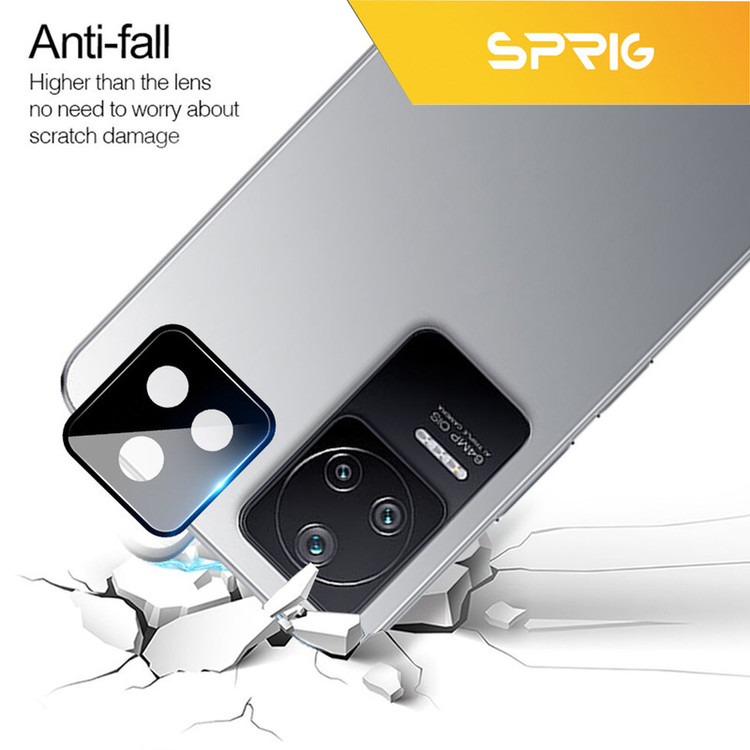محافظ لنز دوربین اسپریگ مدل 3D-FU مناسب برای گوشی موبایل شیائومی Poco F4 5G به همراه محافظ صفحه نمایش