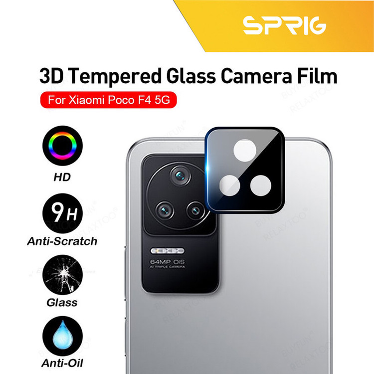 محافظ لنز دوربین اسپریگ مدل 3D-FU مناسب برای گوشی موبایل شیائومی Poco F4 5G به همراه محافظ صفحه نمایش