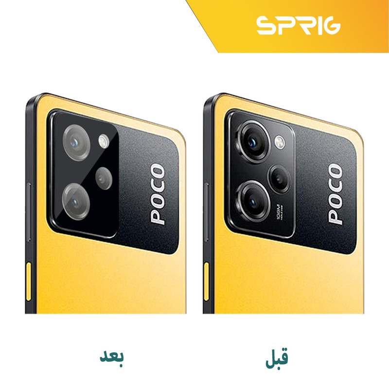 محافظ لنز دوربین اسپریگ مدل 3D-Cactus مناسب برای گوشی موبایل شیائومی Poco X5 Pro 5G به همراه محافظ صفحه نمایش