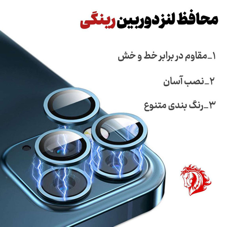 محافظ لنز دوربین هورس مدل RINGHORS مناسب برای گوشی موبایل سامسونگ Galaxy A34