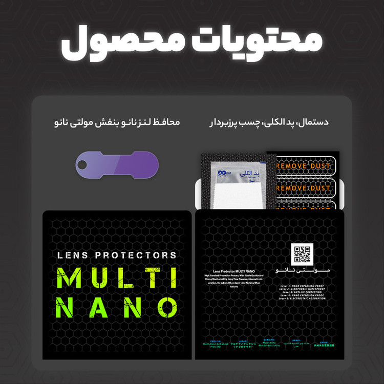 محافظ لنز دوربین مولتی نانو مدل X-L2P مناسب برای گوشی موبایل شیائومی Poco M5S بسته دو عددی