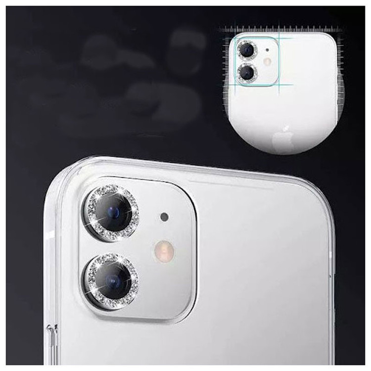 محافظ لنز دوربین مسیر مدل رینگی نگین دار مناسب برای گوشی موبایل اپل Iphone 11