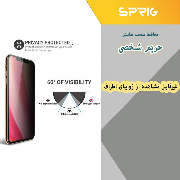 محافظ لنز دوربین اسپریگ مدل 3D-Privacy مناسب برای گوشی موبایل شیائومی Poco F4 5G به همراه محافظ صفحه نمایش گوشی