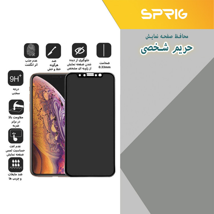 محافظ لنز دوربین اسپریگ مدل 3D-Privacy مناسب برای گوشی موبایل شیائومی Poco F4 5G به همراه محافظ صفحه نمایش گوشی