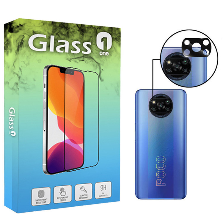 محافظ لنز دوربین گلس وان مدل Flz-01 مناسب برای گوشی موبایل شیائومی Poco X3 / X3 Pro