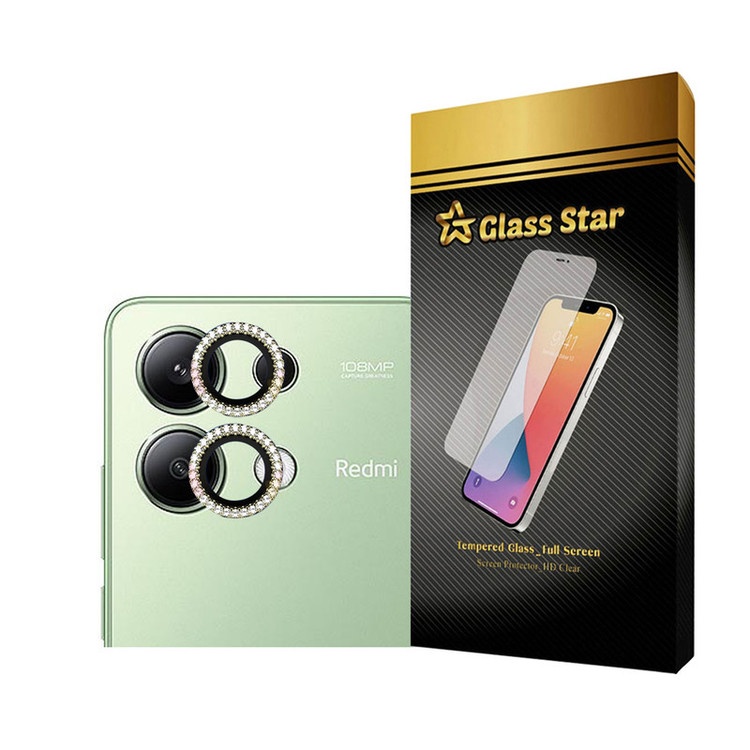 محافظ لنز دوربین نگین دار مدل RNGLNGS مناسب برای گوشی موبایل شیائومی Redmi Note 13 4G